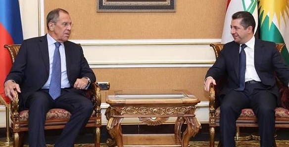 مه‌سروور بارزانی پێشوازی له‌ سێرگی لاڤرۆڤ كرد